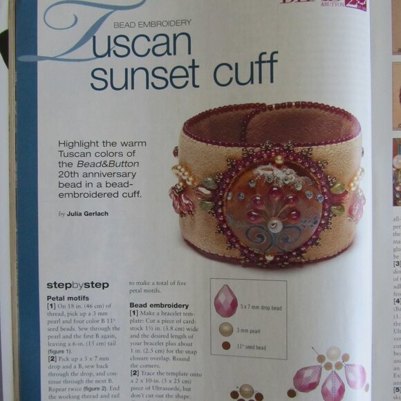 Bead and Button Magazine Creative Ideas For The Art of Beads, Jewelry April 2014 - Picture 7 of 9